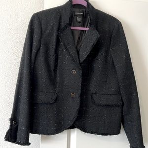 Women’s black “Chanel” type jacket. Size 12